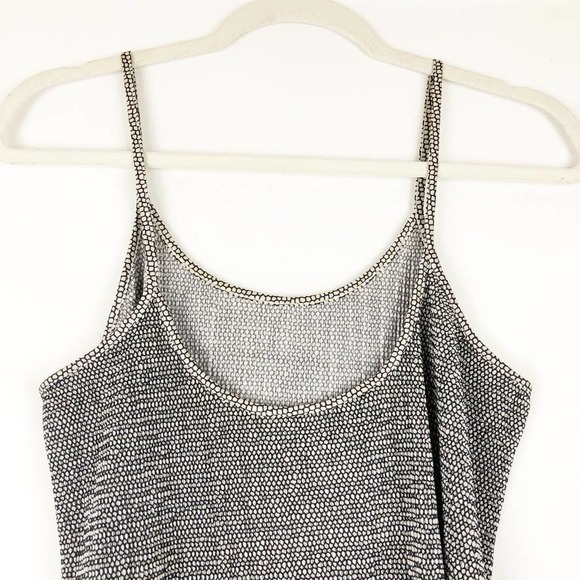 H&M Scoop Low Back Black White Print Tank Top S - Picture 5 of 9